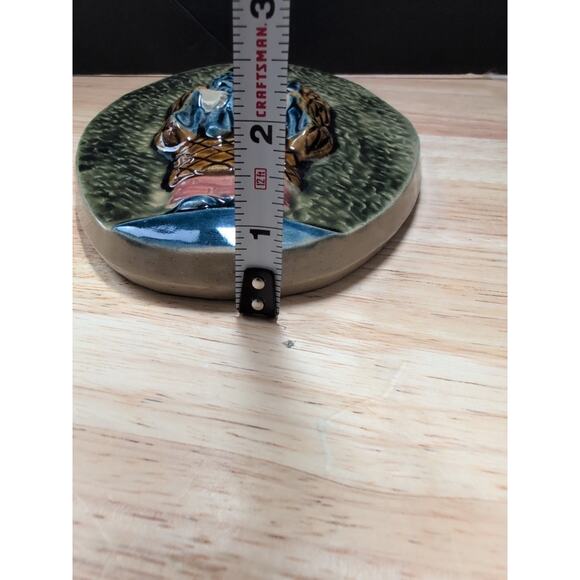 Vintage Oriental Asian Decorative Wall Art Plaque Horakuma Stamp - Picture 5 of 7